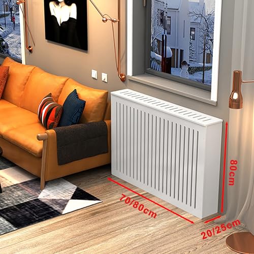 Cache-radiateur armoire de chauffage en MDF avec étagère blanche - 2