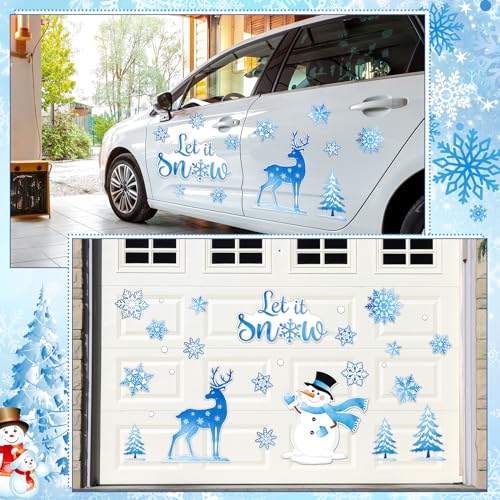 Set de 29 imanes decorativos de nieve Let It Snow miniatura 6
