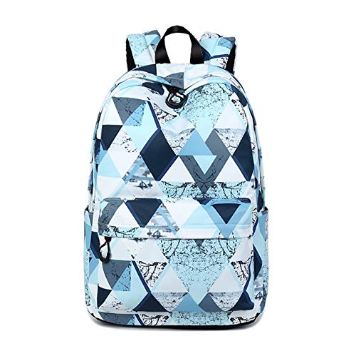 Acmebon Sac à Dos Scolaire léger pour Les Femmes et Les Filles. Sac à Dos de Tous Les Jours pour Ordinateur Portable de 15,6 (Phantom Bleu)