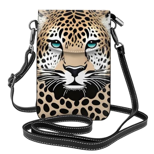 Sac à bandoulière en cuir guépard au design sauvage et finitions élégantes
