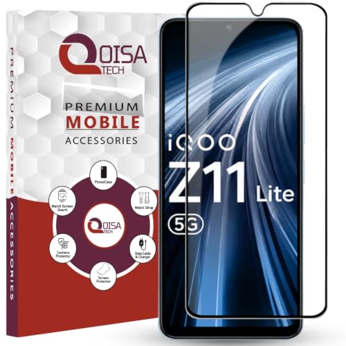 Image of Premium Tempered Glass Screen Protector Guard For iQOO Z11 Lite 5G (6.74 Inch, Pack of 1) | Edge to Edge Coverage With Easy to installation kit