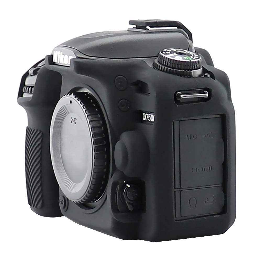 Funda para Nikon D7500, Funda para Nikon D7500, Otros Accesorios de Cámara para Nikon D7500 Funda para Cámara Funda de Silicona Suave Funda Protectora Negra