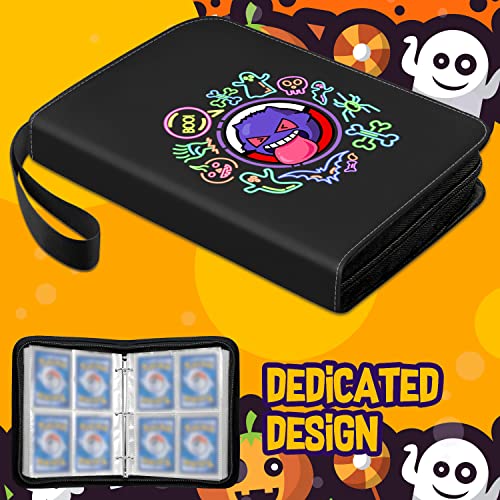 Morinbo Card Binder For Pokemon Cards, 4 Pocket 400 Cards Trading Cards Games Collection Holder Collector With Removable Sleeves (Black) #TOP1