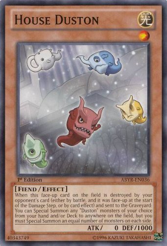 Amazon.com: YU-GI-OH! - House Duston (ABYR-EN036) - Abyss Rising - 1st  Edition - Common : Toys & Games