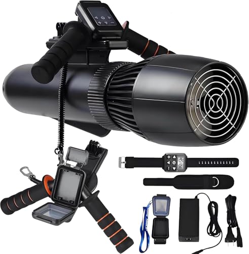 Scooter Submarino Eléctrico Portátil, Scooter Submarino, Propulsores Natación Y Buceo, Compatible Con Cámara Acción, Motor Sin Escobillas 500W, Deportes Acuáticos Piscina, Kayak Inflable 10000mah