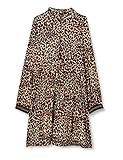 NAME IT Mädchen NKFNAGIRA LS Dress N NOOS Kinderkleid, Black/Detail:Leo AOP, 140