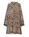 NAME IT Mädchen NKFNAGIRA LS Dress N NOOS Kinderkleid, Black/Detail:Leo AOP, 134