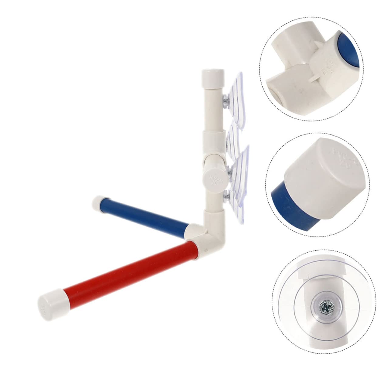 POPETPOP 2sets Supporto Per Uccelli Con Ventose Gioco Per Pappagalli e Parrocchetti Trespolo Per Bagno Attività Interattiva e Pratica Adatto Uccelli Di Piccole Resistente e Sicuro