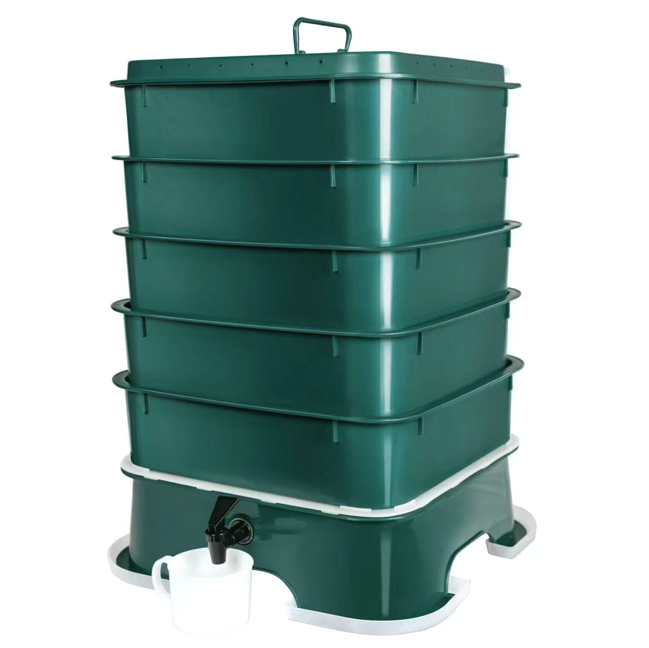 VermiHut Plus 5-Tray Worm Compost Bin – Easy Setup and Sustainable Design