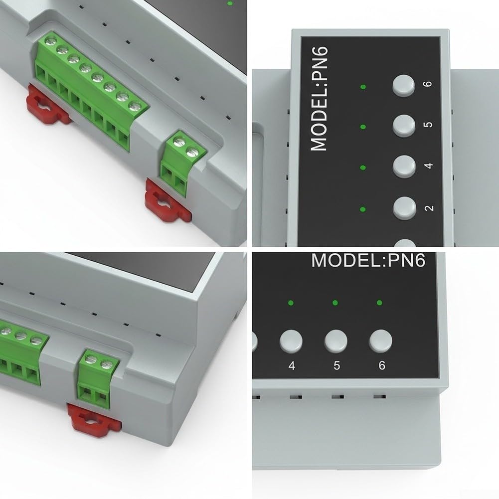 Interruptor de relé de 6 canales de 16 A para Zigbee Smart Home de 6