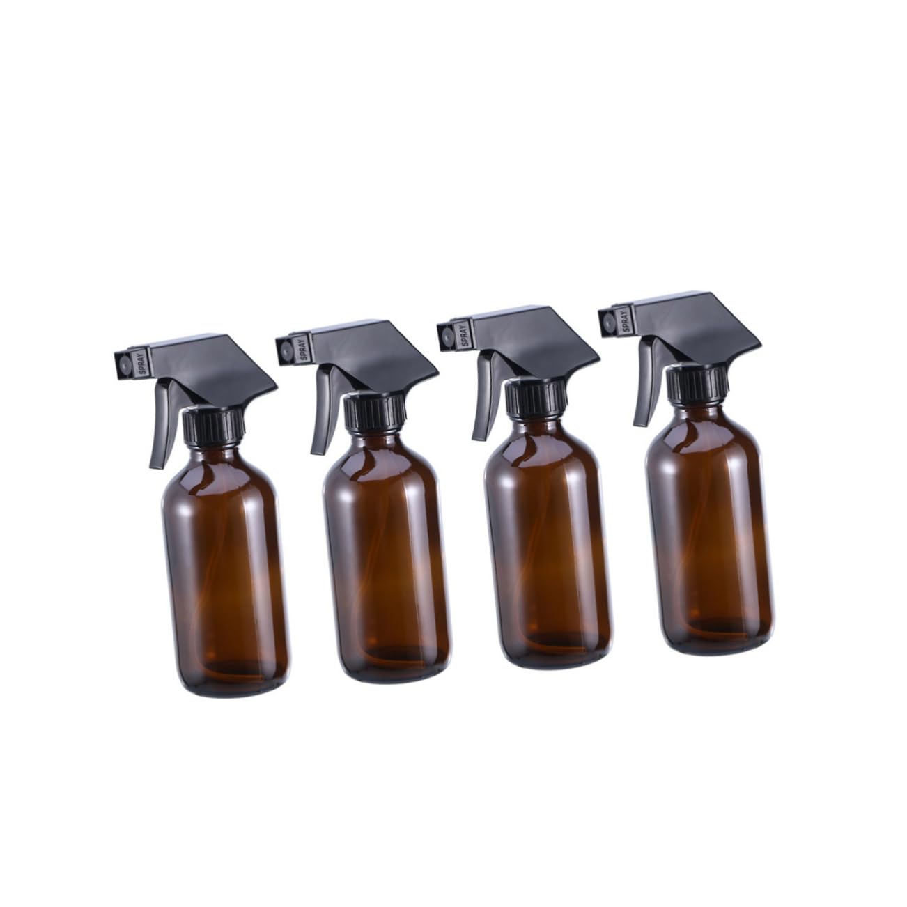 Braune Sprühflaschen Nachfüllbare Glas Wassersprüher 250 Ml 4 Stück aus Glas Leicht zu Benutzen für Friseursalon und Aromatherapie