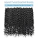 Senegalese Twist Crochet Hair with Curly Ends 18 Inch Natural Black Boho Island Twist Crochet Braids Boho Goddess Twist Crochet Hair for Black Women(9Packs, 1B)