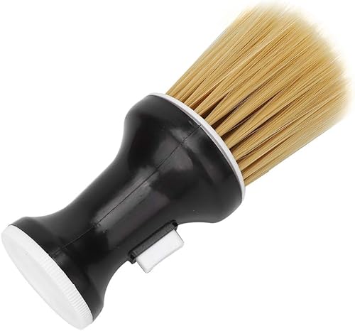 Miniatura 2 de Cepillo de peluquería suave para el cabello, plumero de cuello con mango redondo ergonómico (negro), cepillo de limpieza de doble función con poder