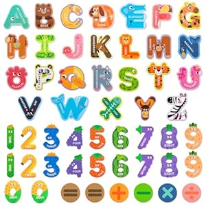 Xialvyu 52 Magnetische Buchstaben und Zahlen
