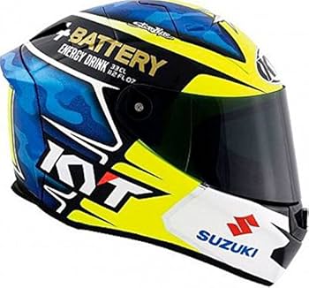 実物ヘルメット Amazon.co.jp: KYT Thunderflash Espargaro Replica 2016 Helmet