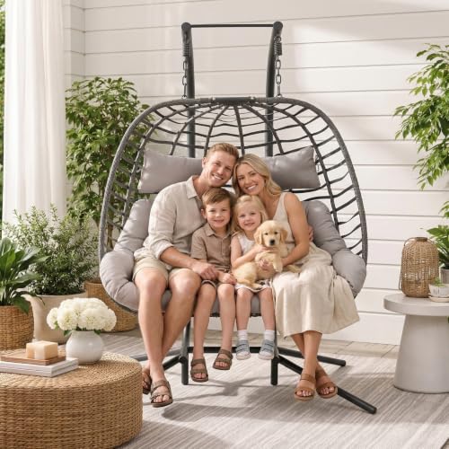 XIAO WEI 2 Person Hanging Egg Chair