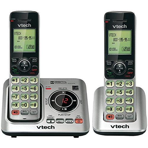 Vtech VTCS6629-2 teléfono DECT 6.0 con identificación de llamada miniatura 1