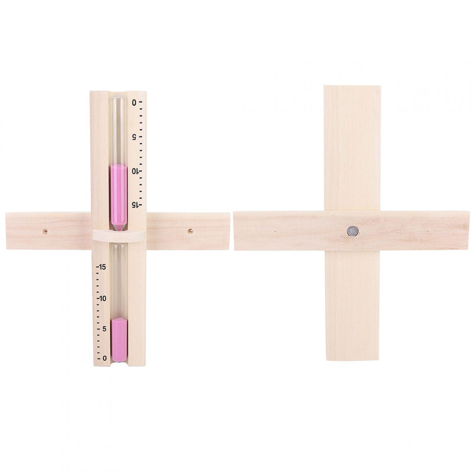 Clessidra Legno Per Sauna - Timer Sabbia 15 Minuti, Orologio Da Parete Decorativo - Foto 2