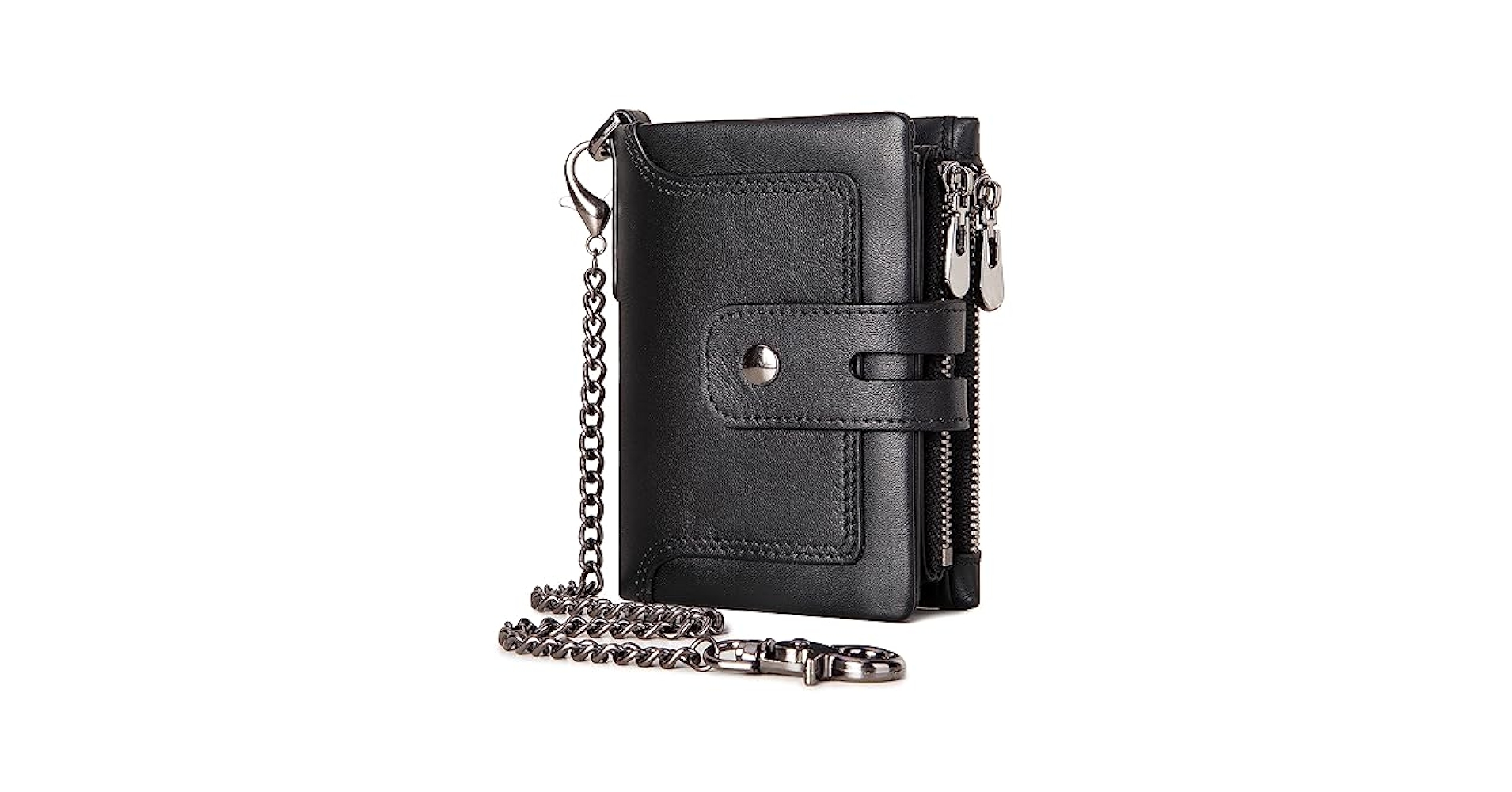 Amazon.com: Wallet with Chain,Genuine Leather Purse RFID