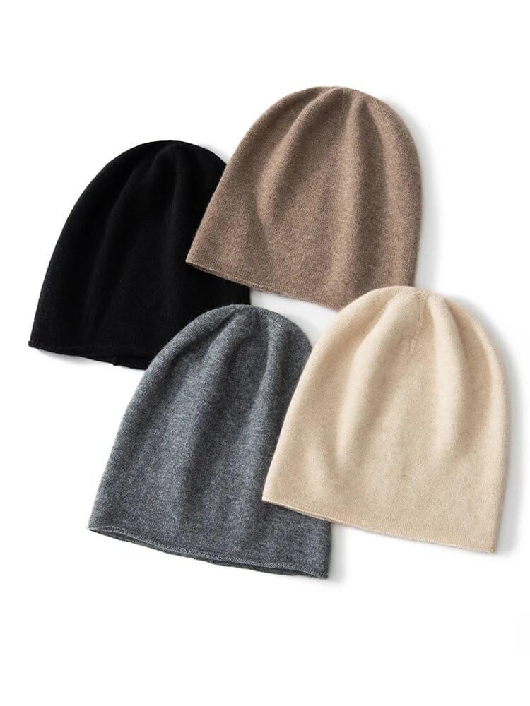 Czapka zimowa damska miękka ciepła solidna kaszmirowa dzianinowa jednolity kolor dorosły na co dzień czapki beanie damska czapka pulower