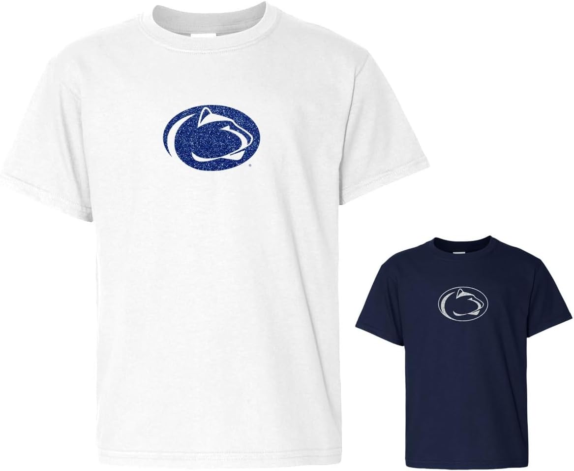 Penn State Officially Licensed Youth Sparkle Logo Short Sleeve T-Shirt