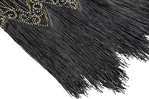 Image of Women 1920s Gatsby Vintage Sequin Flapper Fringe Party Plus Dress with 20s Accessories Set