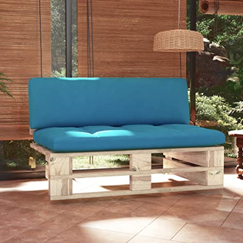 LIANGDONFC terraza、sillones Jardin exteriorSofá Central de palets para jardín Madera pino impregnadaÈ il luogo perfetto per divertirsi con la famiglia e gli amici!