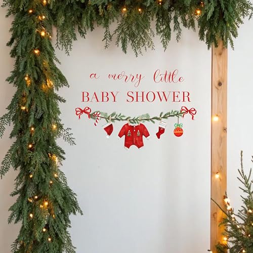 Vinilo decorativo para baby shower Navidad 29x24 in miniatura 3