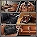 Kenbry Brown Leather Repair Kit for Furniture,Vinyl Leather Car Seat Repair Kit for Car Interior,Couch,Sofa,Jacket,Restores Scratch, Tears, Burn Hole for Bonded, Pleather