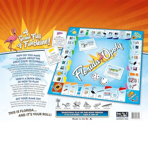 Florida-Opoly juego de mesa para 2-6 jugadores edad 8+ miniatura 5