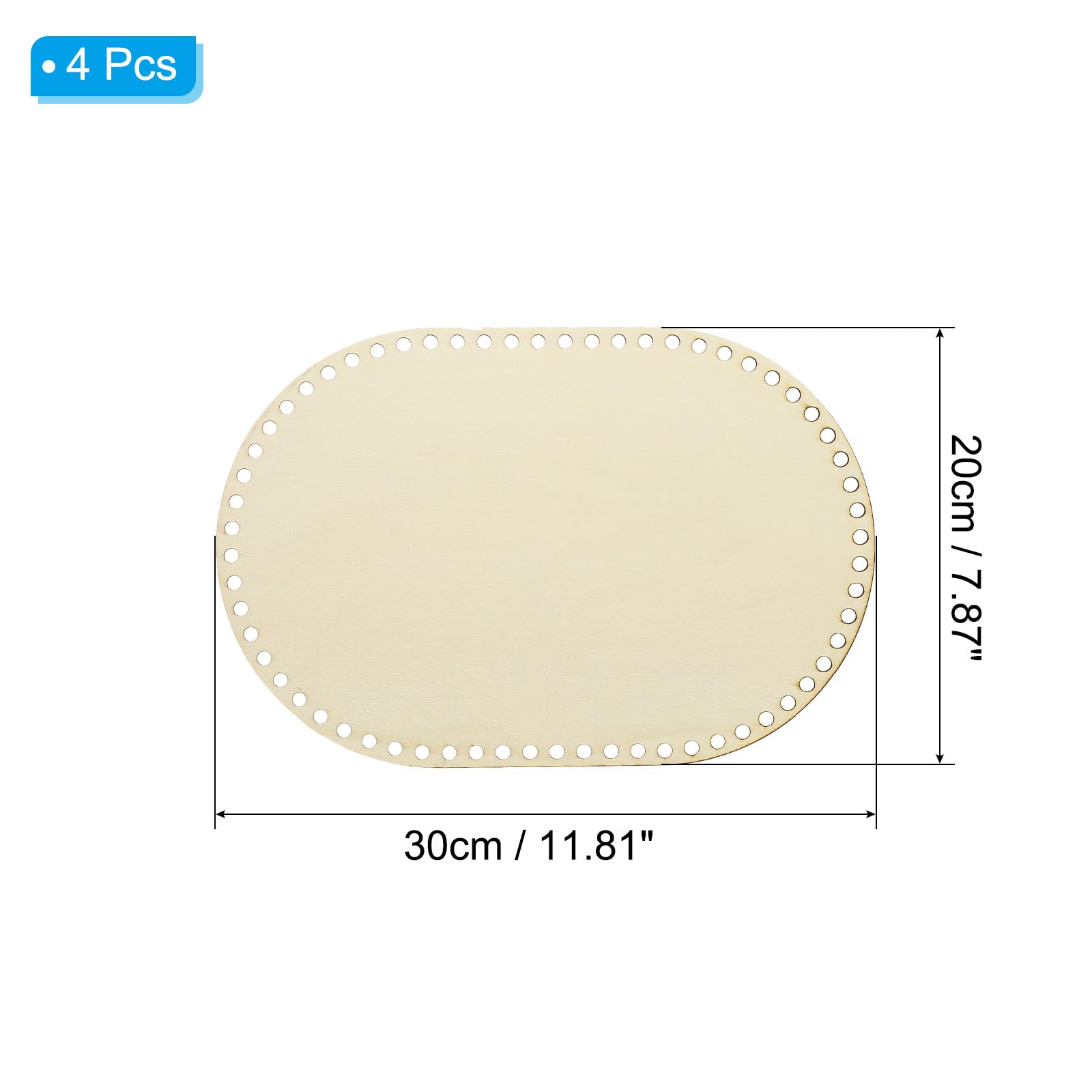 PATIKIL 12" x 8" Crochet Basket Bottom - Image 2