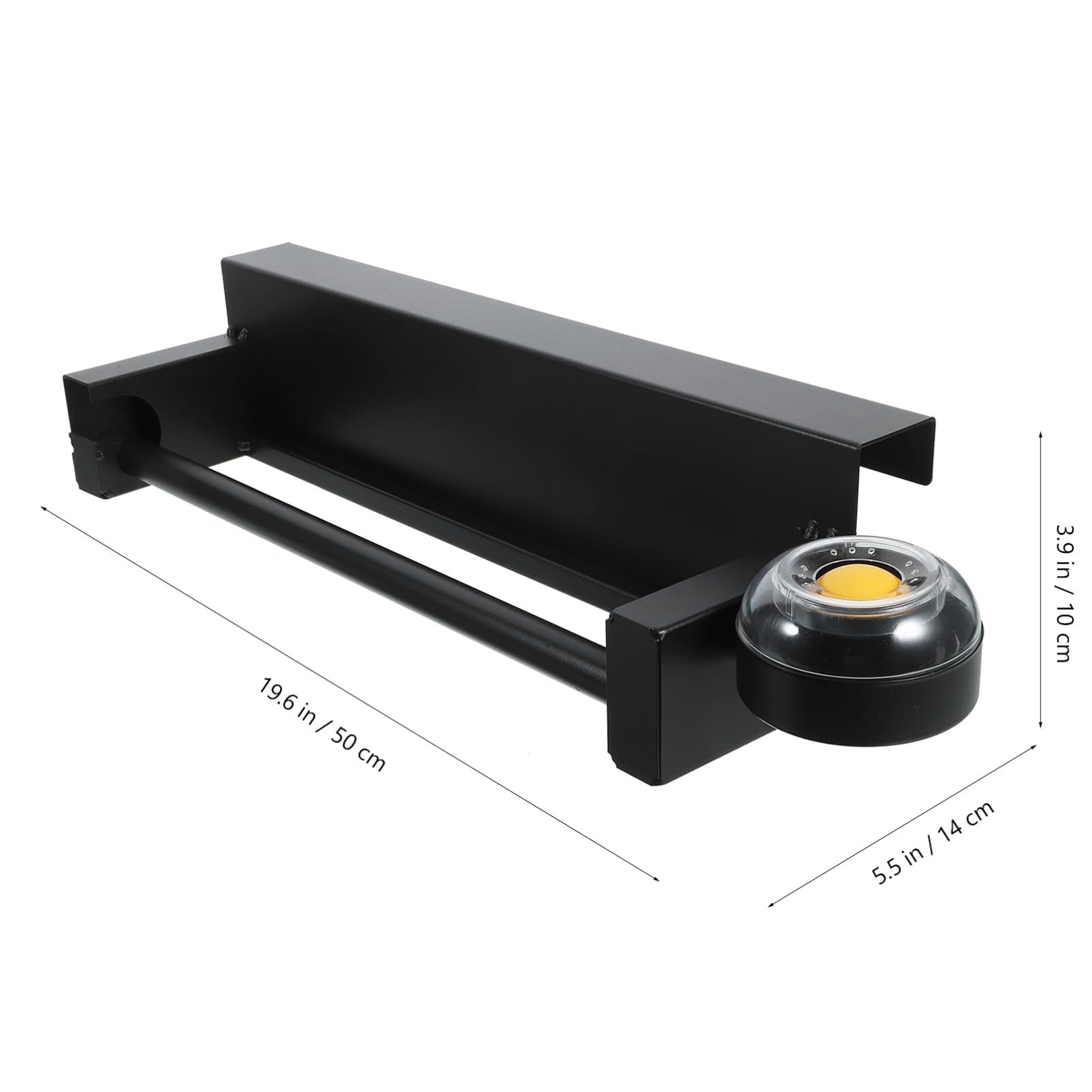 Hängender Rollentaschenhalter für Einkaufstaschen, Schwarzes Eisen