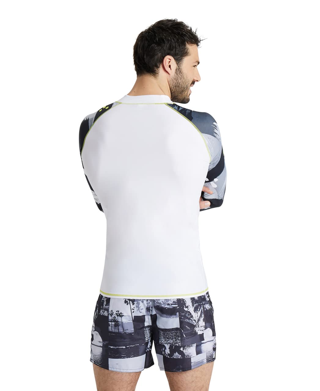ARENA M Rash Vest L/S Allover UV Guard Hombre
