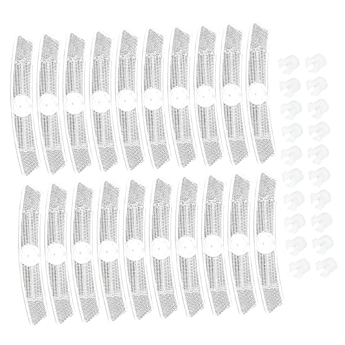 KICHOUSE 20Pcs Compact Wheel Reflectors for Bikes High Reflective Signs for Enhanced Safety Lightweight Easy Installation for Mountain Biking Touring Cars
