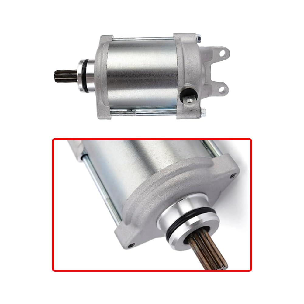 Riloer Repuesto de motor de arranque eléctrico, motor de arranque eléctrico de motocicleta de metal, piezas de motor de arranque automático compatibles con la mayoría de KTM 690, 75040001000