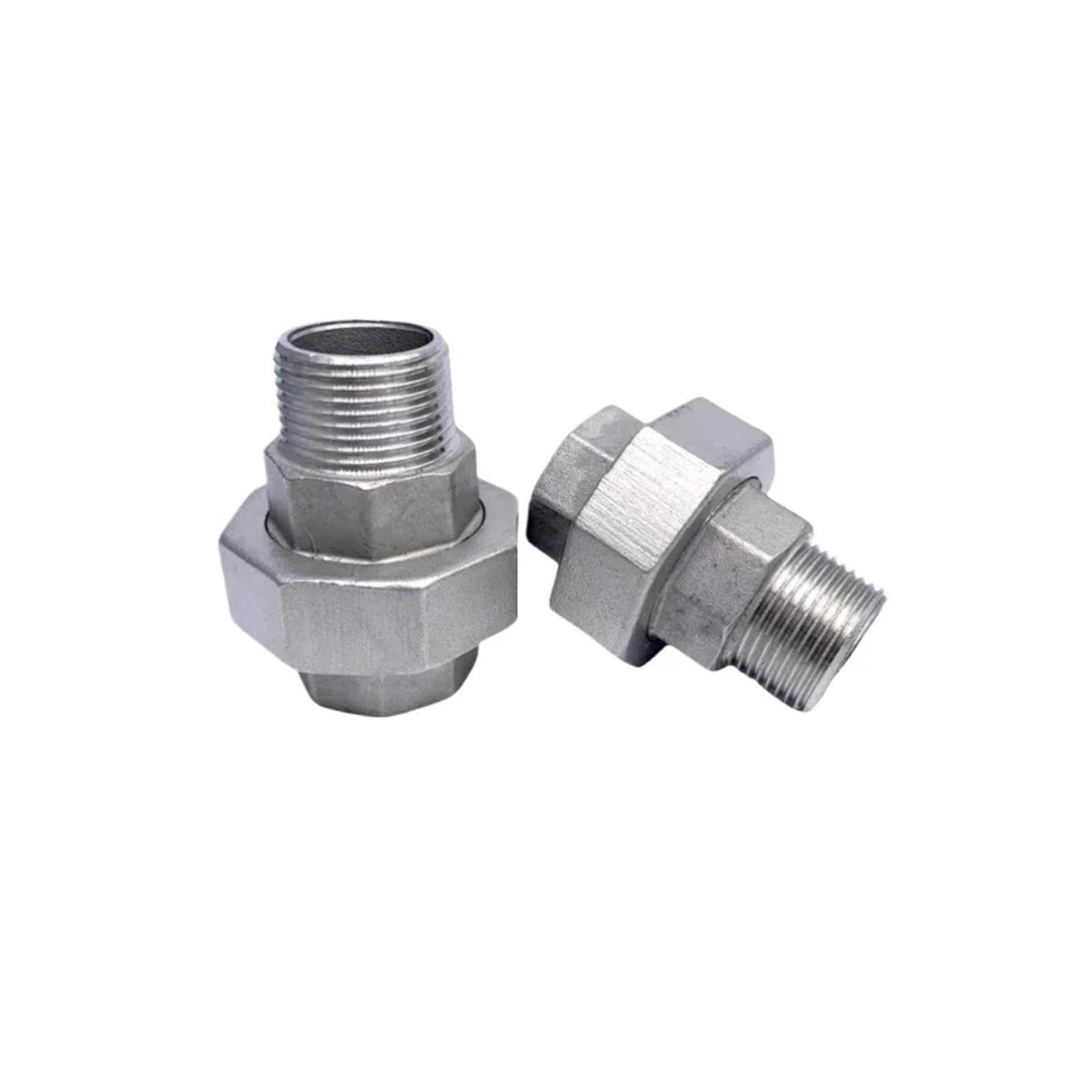 Acoplador Conector Unión Adaptador Instalación Plomería Acero Inoxidable