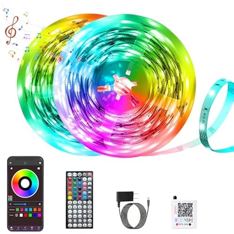 GANZQH 150FT Music Sync LED Strip Lights Cover