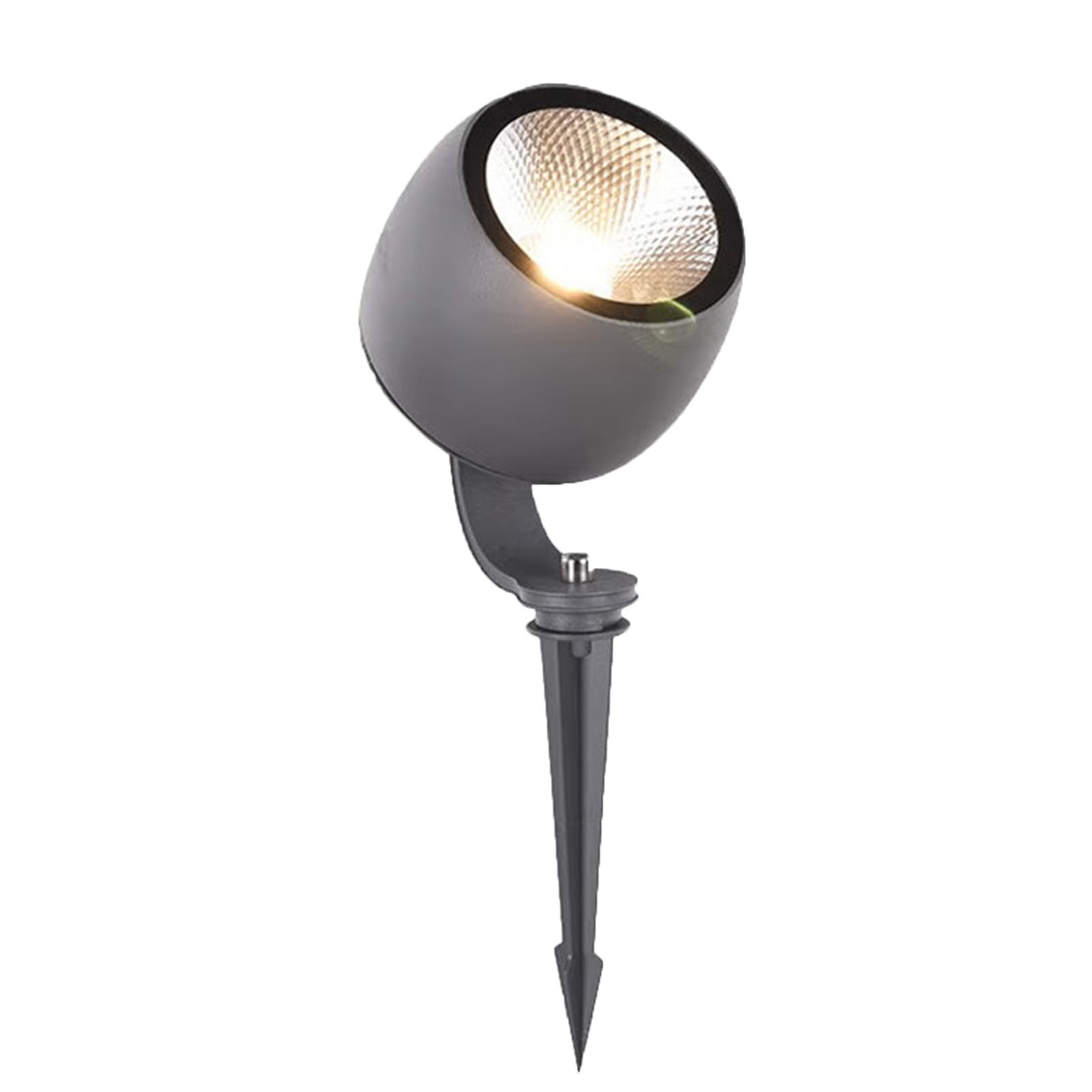 Projecteur Rotatif – Éclairage De Pelouse, Projecteur pour Arbres De Parc À 270°, Lampe D'extérieur Décorative Ronde, Étanche IP65(A-Warm White,220(30W))