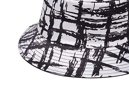 Image of Quanhaigou Bucket Hat for Men Women,Packable Reversible Printed Sun Hats,Fisherman Outdoor Summer Travel Hiking Beach Caps