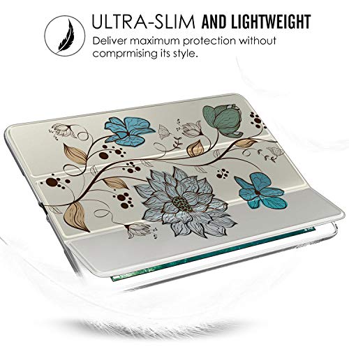 Image of DuraSafe Cases for iPad 8.3 Mini 6th Gen [ Mini 6 2021 ] A2567 A2568 A2569 MK7M3HN /A MLWL3HN /A MK7R3HN /A MK7P3HN /A MLWR3HN /A MK7X3HN /A MK7V3HN /A MK893HN /A Printed Flip Cover- Watercolor Flower