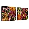 HUYYA Olieverfschilderij op doek Wall Art, Modern Flowers Schilderij Wandkunst Decor Olieverfschilderij Handgeschilderd…