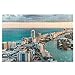 KIMDFACE Rompecabezas Puzzle 1000 Piezas,Vista en helicóptero de South Beach Miami，Puzzle Educa Inteligencia Jigsaw Puzzles para Niños Adultos