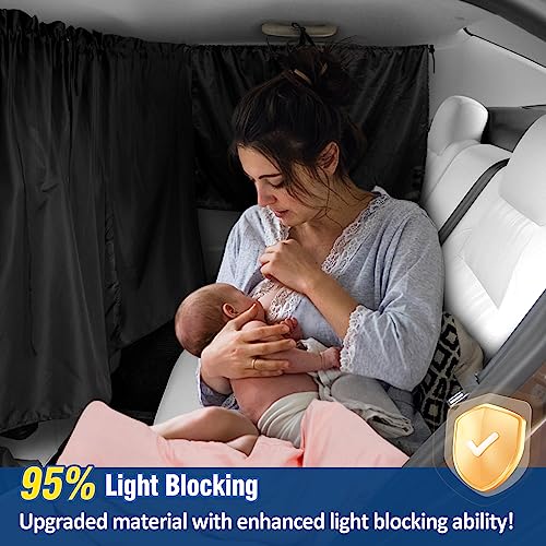 PAMASE Set of 3 Car Window Curtains