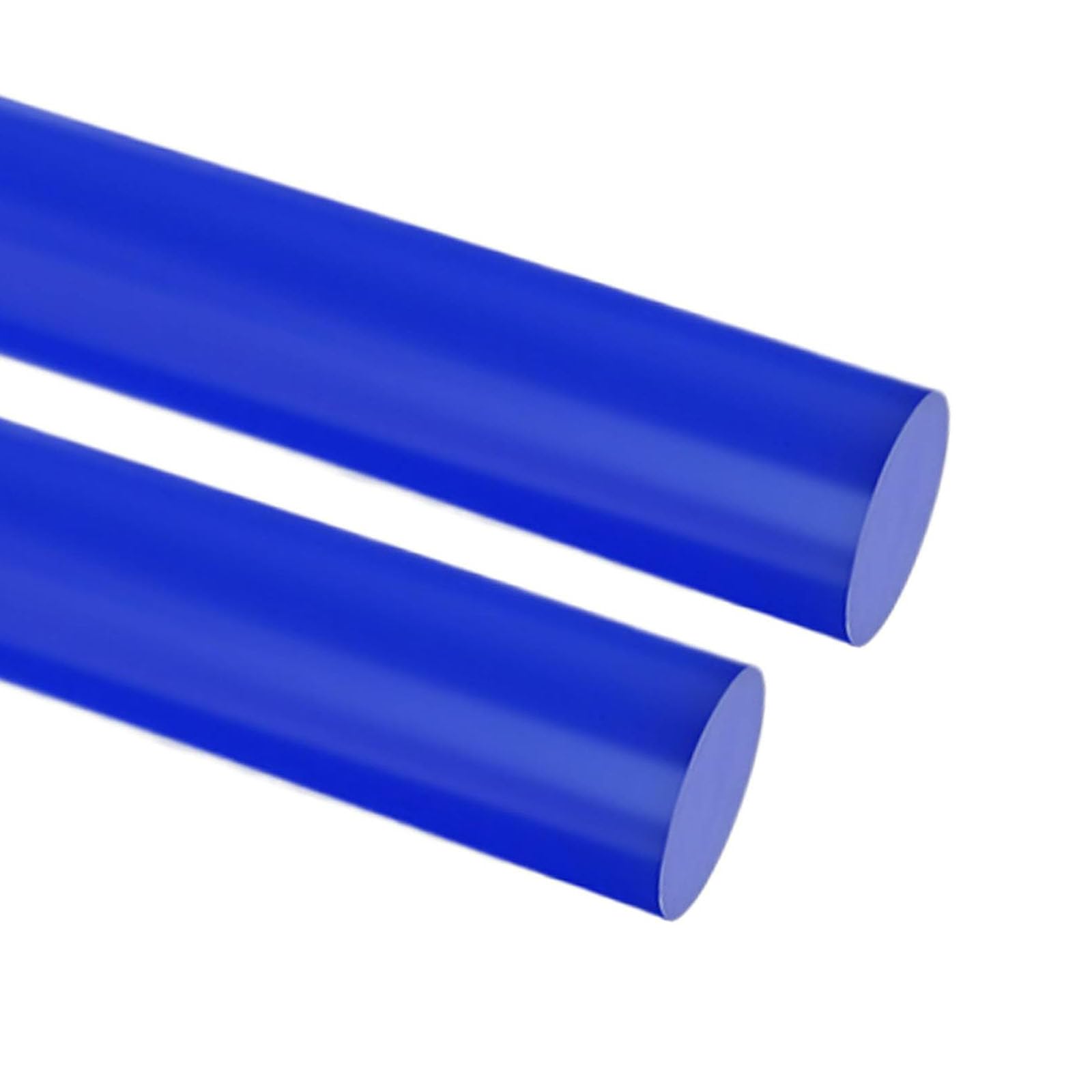 2 Stück blaue Nylonstäbe, Kunststoffstangen, 500 mm Länge, Durchmesser 40–55 mm, for technische Industrie- und Heimwerkeranwendungen(Diameter 45mm)