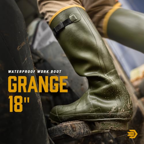 LaCrosse Grange Rubber Hunting & Work Boots for Men - Waterproof ZXT Rubber, with Adjustable Fit Strap, EVA Footbed, and Slip-Resistant Outsole2
