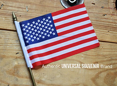 Universal Souvenir Mini Usa Patriotic American Us Stick Flag (4X6) Pack Of 36 #TOP2