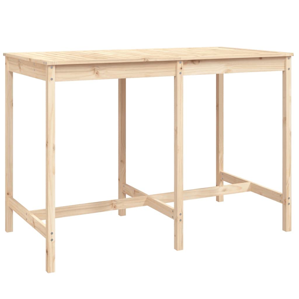 vidaXL Set de Mesa y taburetes Altos jardín 7 pzas Madera Maciza Pino, Juego de Bar para jardín, Muebles de Pub, Muebles de jardín, Muebles de Bar