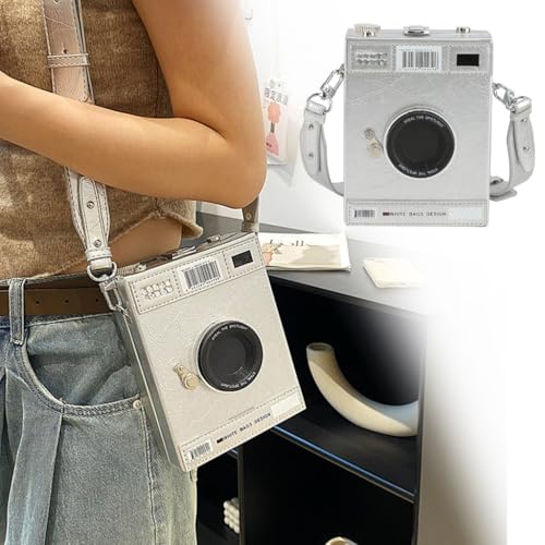 Women Bag Camera Shape Crossbody Bag PU Leather Shoulder Bag Shopping Bag Retro Messengers Bag for Everyday3
