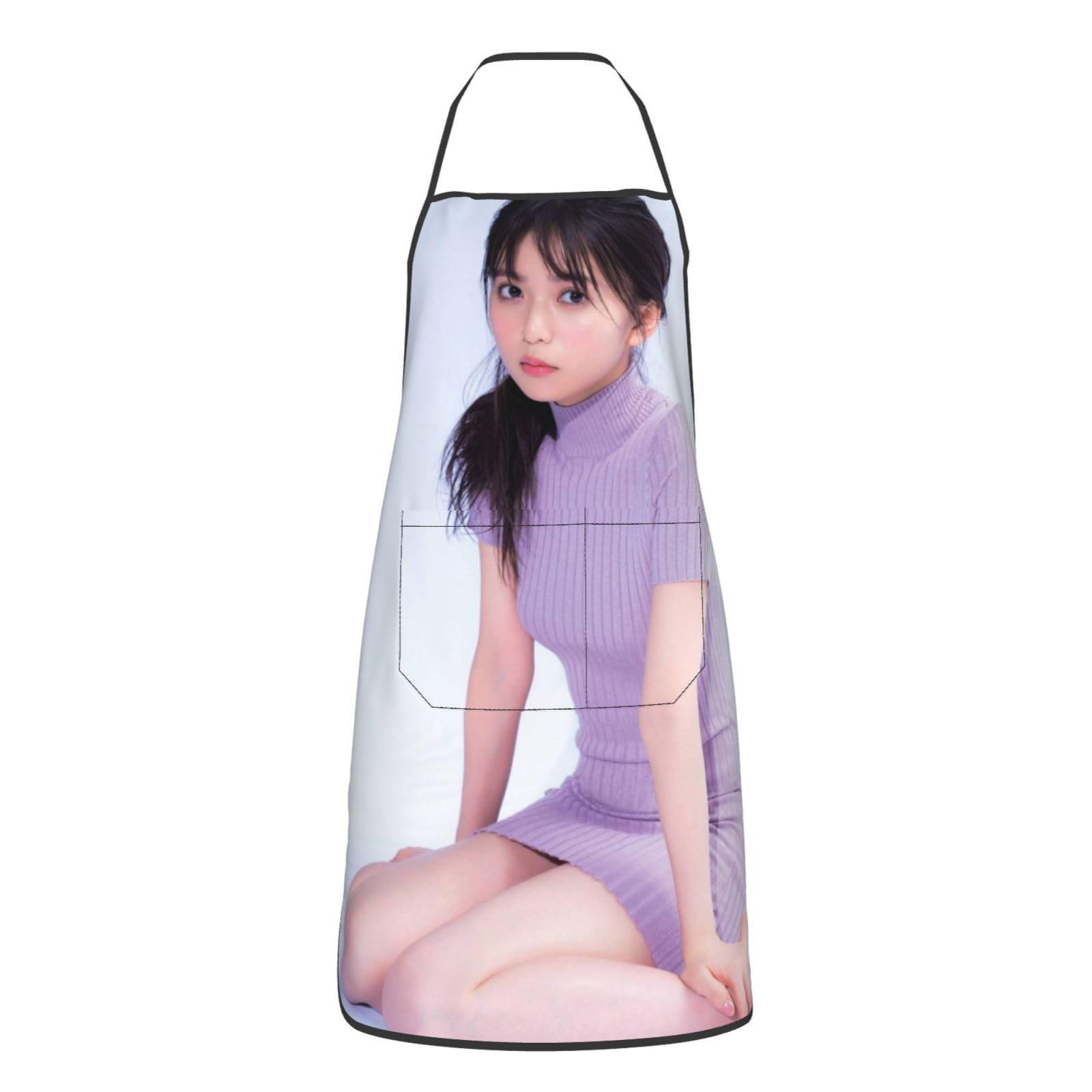 Amazon｜齋藤飛鳥タ エプロン カフェエプロン H型 首掛け ポケット付き
