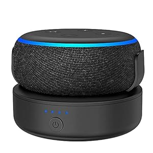 batterie pour dot 3eme plusacc 10000mah base de batterie portable externe support sans fil avec 16 heures d'autonomie (sans dot 3) (noir)